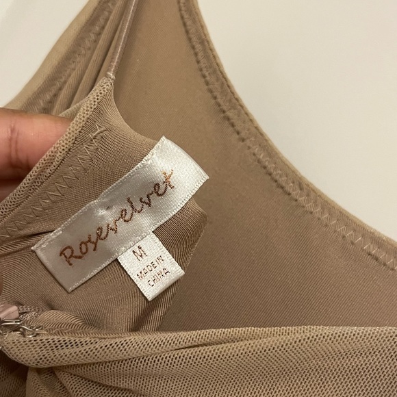 HONEY - Chantelle Mesh Ruched Midi Dress - Picture 5 of 6